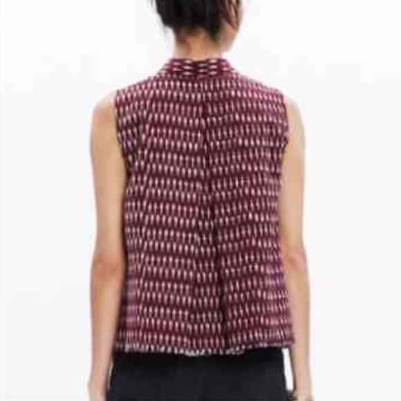 Madewell Ikat Button-Up Sleeveless Top - Picture 2 of 6